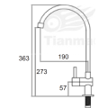 Swan Neck Kitchen Tap